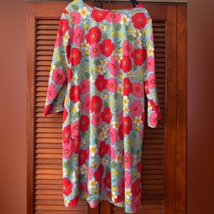 Floral Mini Dress in Red and Blue runs small fits like 10